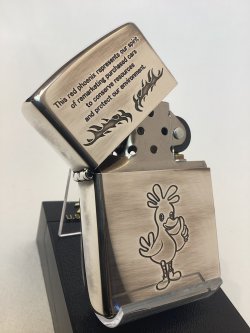 画像2: No.200 記念・限定品ZIPPO TOYOTA T-UP USED CAR PURCHASE「あかいトリ」キャラクター シリアルナンバー入り z-6296