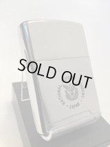 No.250 USED ZIPPO 1989年製 HIGH POLISH CHROME ハイポリッシュクローム 防衛大学 z-6313