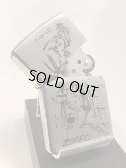 画像2: No.200 ヴィンテージZIPPO 1992年製 SILVER SATIN シルバーサテン NOSE ART ノーズアート z-6317