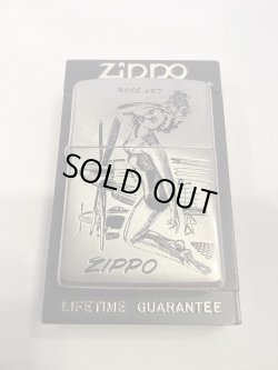 画像5: No.200 ヴィンテージZIPPO 1992年製 SILVER SATIN シルバーサテン NOSE ART ノーズアート z-6317