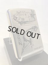 No.200 ヴィンテージZIPPO 1992年製 SILVER SATIN シルバーサテン NOSE ART ノーズアート z-6318