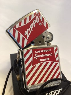 画像2: No.275 記念・限定品ZIPPO BRUSHED CHROME ブラッシュクローム 三角カン ヒモ付き パッケージデザイン 限定50個 z-6405