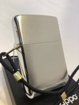 No.275 アウトドアシリーズZIPPO BRUSHED CHROME ブラッシュクローム 三角カン ヒモ付き プレーン z-6404