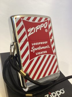 画像1: No.275 記念・限定品ZIPPO BRUSHED CHROME ブラッシュクローム 三角カン ヒモ付き パッケージデザイン 限定50個 z-6405
