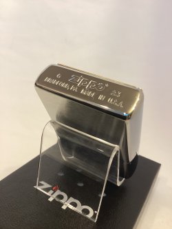 画像4: No.200 ウィンディZIPPO BRUSHED CHROME ブラッシュクローム GOLD METAL PLATE ゴールドメタルプレート WINDY ウィンディ z-6413