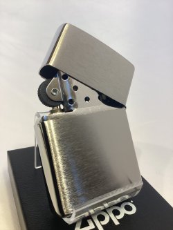 画像3: No.200 ウィンディZIPPO BRUSHED CHROME ブラッシュクローム SILVER METAL PLATE シルバーメタルプレート WINDY ウィンディ z-6412