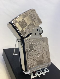 画像2: No.200 ウィンディZIPPO BRUSHED CHROME ブラッシュクローム SILVER METAL PLATE シルバーメタルプレート WINDY ウィンディ z-6412