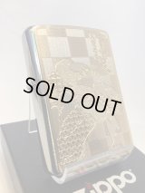 No.200 ウィンディZIPPO BRUSHED CHROME ブラッシュクローム GOLD METAL PLATE ゴールドメタルプレート WINDY ウィンディ z-6413