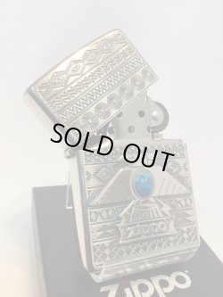 画像2: No.200 推奨品ZIPPO SILVER OXIDIZED PLATE シルバーオキシダイズド プレート THUNDERBIRD BLUE サンダーバード ブルー z-6414