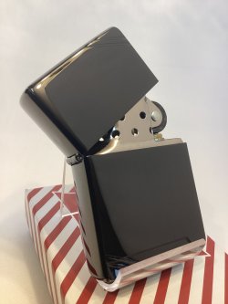 画像2: No.230N8 ヴィンテージZIPPO 2006年製 FLAT TOP ブラットトップ N8 BLACK TITANIUM ブラックチタン z-6422