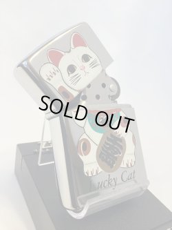 画像2: No.250 ヴィンテージZIPPO 1993年製 HIGH POLISH CHROME ハイポリッシュクローム LUCKY CAT 招き猫 z-6427