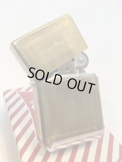 画像2: No.230 ヴィンテージZIPPO 1992年製 FLAT TOP フラットトップ ANTIQUE BRASS アンティークブラス PLANE プレーン z-6491