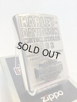 画像1: No.200 HARLAY DIVIDSON ZIPPO ハーレー・ダビッドソン BER&SHIELD METAL バー&シールドメタル z-6508