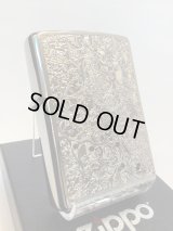 No.200 推奨品ZIPPO ARABESQUE アラベスク SILVER METAL PLATE シルバーメタルプレート貼り z-6509