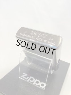 画像4: No.200 推奨品ZIPPO BRUSHED CHROME ブラッシュクローム 波と富士 電鋳板プレート貼り z-6568