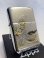 画像1: No.200 推奨品ZIPPO BRUSHED CHROME ブラッシュクローム 波と富士 電鋳板プレート貼り z-6568 (1)