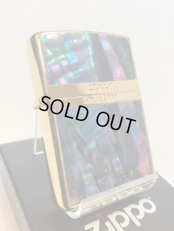 画像1: No.200 推奨品ZIPPO GOLD MIRROR ゴールドミラー 天然シェル z-6570