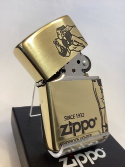 画像2: No.200 WINDY ZIPPO ウィンディ BRASS MIRROR IBUSHI ブラスミラーイブシ z-6586