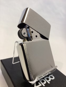 画像3: No.200 推奨品ZIPPO BRUSHED CHROME ブラッシュクローム 富士桜 電鋳板プレート z-6592