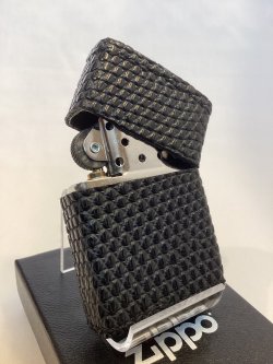 画像3: No.200 レザーシリーズZIPPO リザード(トカゲ革)手縫い革巻き z-6594
