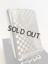No.200 ペット&アニマルZIPPO BRUSHED CHROME ブラッシュクローム SILVER PLATE シルバープレート ネコと月 z-6595