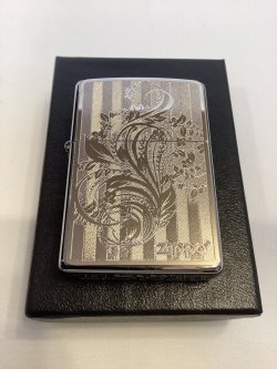 画像5: No.200 推奨品ZIPPO BRUSHED CHROME ブラッシュクローム SILVER PLATE シルバープレート アラベスク z-6597