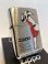 画像1: No.200 BRUSHED CHROME ZIPPO ブラッシュクローム WINDY RED ウィンディ レッド z-6598 (1)