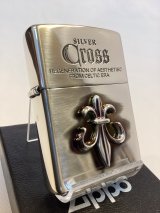 No.200 推奨品ZIPPO SILVER IBUSHI シルバーイブシ CROSS METAL クロスメタル シリアルナンバー入り z-6599