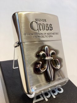画像1: No.200 推奨品ZIPPO SILVER IBUSHI シルバーイブシ CROSS METAL クロスメタル シリアルナンバー入り z-6599
