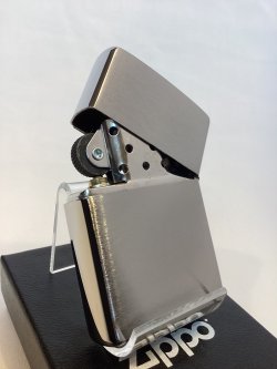 画像3: No.200 推奨品ZIPPO BRUSHED CHROME ブラッシュクローム 鶴富士 電鋳板プレート z-6606