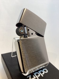 画像3: No.200 推奨品ZIPPO BRUSHED CHROME ブラッシュクローム ARABESQUE アラベスク GOLD METAL PLATE ゴールドメタルプレート z-6607