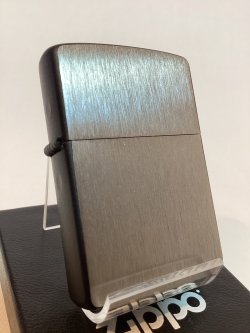 画像1: No.200 ヴィンテージZIPPO 2009年製 ブラッシュクローム & ブラックマット コンビ z-6609