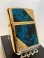 画像1: No.162 ARMOR ZIPPO GOLD & MARBUE BLUE アーマー ゴールド&マーブルブルー z-6615 (1)