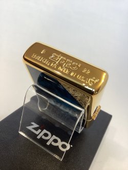 画像4: No.162 ARMOR ZIPPO GOLD & MARBUE BLUE アーマー ゴールド&マーブルブルー z-6615