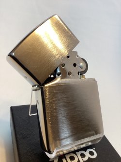 画像2: No.200 USED ZIPPO 2019年製 BRUSHED CHROME ブラッシュクローム PLANE プレーン z-6619