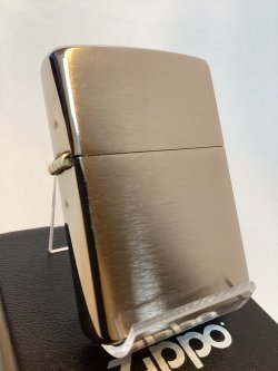 画像1: No.200 USED ZIPPO 2019年製 BRUSHED CHROME ブラッシュクローム PLANE プレーン z-6619