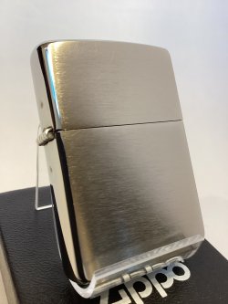 画像1: No.200 USED ZIPPO 2019年製 BRUSHED CHROME ブラッシュクローム PLANE プレーン z-6619