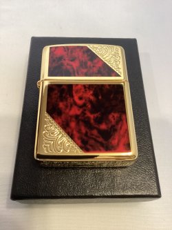 画像5: No.162 ARMOR ZIPPO GOLD & MARBUE RED アーマー ゴールド&レッド z-6621