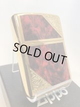 No.162 ARMOR ZIPPO GOLD & MARBUE RED アーマー ゴールド&レッド z-6621