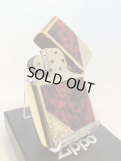 画像3: No.162 ARMOR ZIPPO GOLD & MARBUE RED アーマー ゴールド&レッド z-6621
