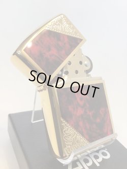 画像2: No.162 ARMOR ZIPPO GOLD & MARBUE RED アーマー ゴールド&レッド z-6621