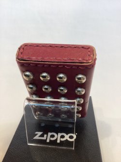 画像4: No.200 レザーシリーズZIPPO 牛革巻き RED レッド 両面ビス付き z-6627