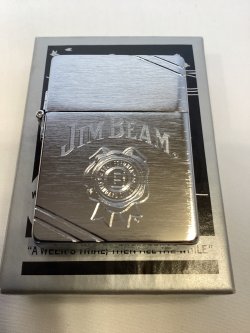 画像5: No.1935レプリカ BRUSHED  CHROME ZIPPO ブラッシュクローム JIM BEAM ジム・ビーム z-6630