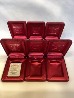 画像1: ZIPPO GOODS ZIPPOベッチン箱(エンジ色) 6個セット z-6632