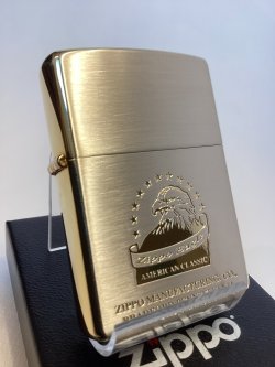 画像1: No.200 ヴィンテージZIPPO 2007年製 シルバー&ゴールド アメリカンイーグル z-6634