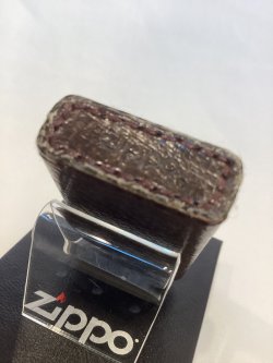 画像4: No.1610 レザーシリーズZIPPO SLIM PIGSKIN BROWN スリム ピッグスキン ブラウン z-6636