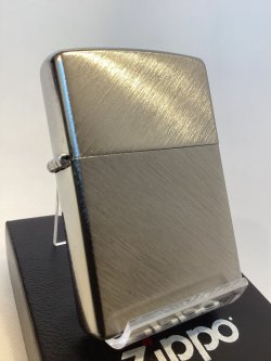 画像1: No.200 ヴィンテージZIPPO 2008年製 BRUSHED CHROME HERRINGBONE ブラッシュクローム ヘリンボーン z-6639