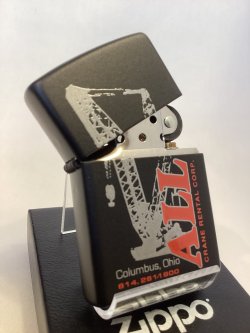 画像2: No.218 企業ロゴシリーズZIPPO BLACK MATTE ブラックマット ALL CRANE RENTAL CORPORATION「ALL」クレーンレンタルコーポレーション z-6646