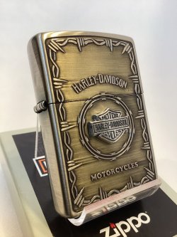 画像1: No.200 HARLAY DIVIDSON ZIPPO ハーレー・ダビッドソン BER & SHIELD METAL バー&シールドメタル z-6648 
