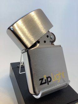 画像2: No.200 ヴィンテージZIPPO 1996年製 BRUSHED CHROME ブラッシュクローム ZIPLIGHT ジップライト z-6652